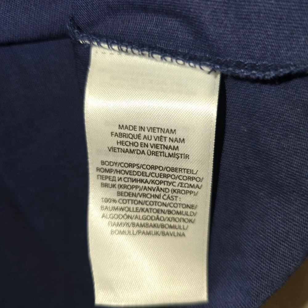 Polo Ralph Lauren T-Shirt Medium Mens Navy Blue Gives Back Volunteer Big Pony